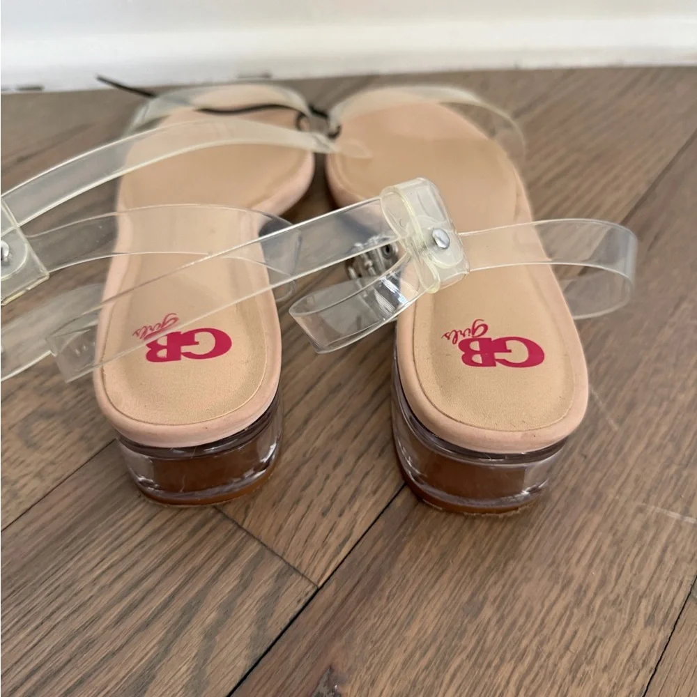 GB Girls Transparent Strap Sandals - Picture 3 of 3